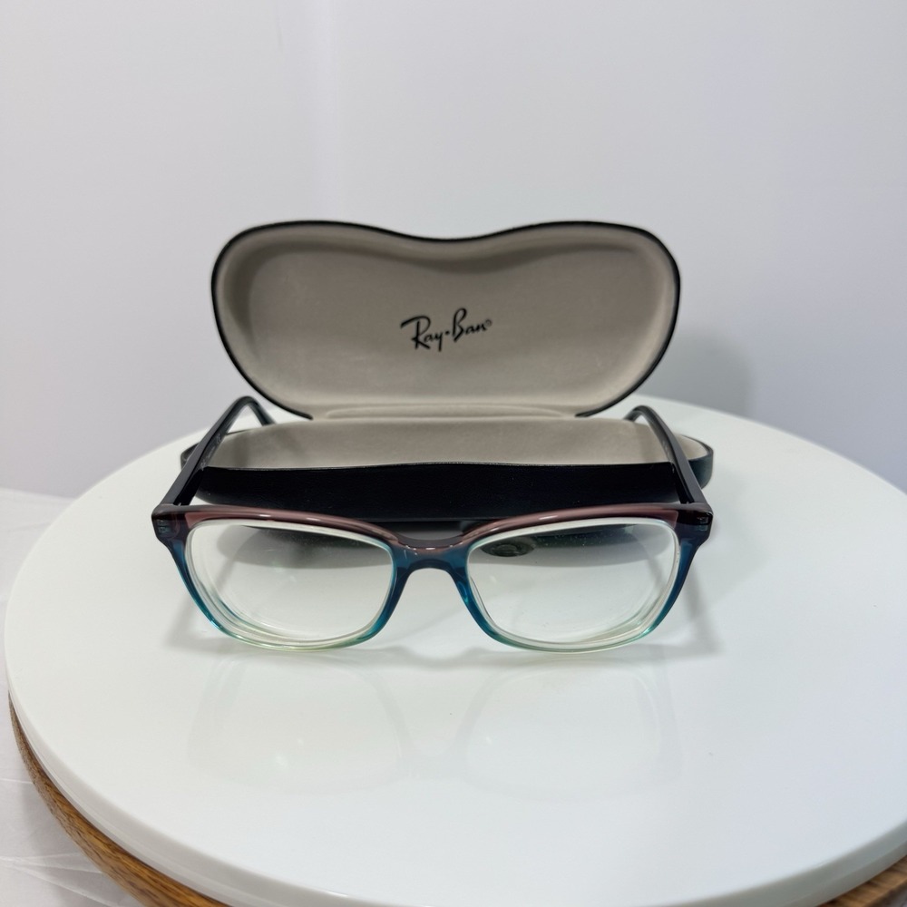 Ray-Ban RB 5362 5834 Blue Pink Gradient Cat Eye Eyeglasses Frames 54-17-140 Case